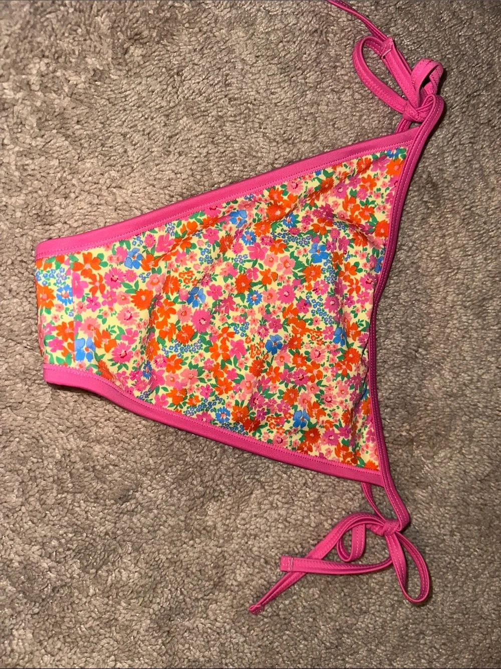 wild fable Pink Floral Tie-Side Bikini Bottom